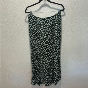 Reformation Floral Green Skirt